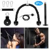 8Pcs Cable Pulley System Gym Fitness LAT and Lift Pulley System DIY Home Gym Equipment Gym Machineï Tricep Rope Cable Attachment For Arm Strength Tr