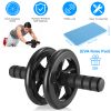 Ab Roller Wheel Fitness Exercise Wheel Roller w/ Knee Pad for Abs Workout Core Strength Exercise Home Gym