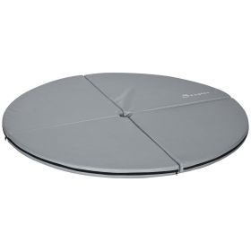 Soozier Extra-Protective 2"T x 5'W Foldable Pole Dance Mat Light Gray with Handle Lightweight