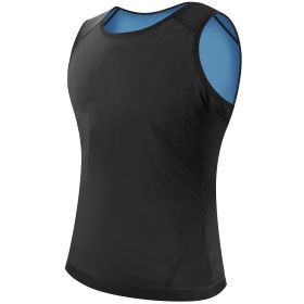 Men Sweat Vest Waist Trainer Shaper Heat Trapping Pullover Sweat Gym Vest Slimmer Sauna Suits Sweat Body Shaper Vest (Option: GymVestSMMen)