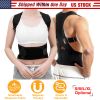 Unisex Posture Corrector Support Magnetic Lumbar Back Posture Support Belt Adjustable Upper Back Braces Clavicle Shoulder Brace Belt Pain Relief Thera