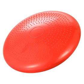 Inflatable Stability Balance Disc Wobble Cushion Balance Disc Wiggle Seat w/ Free Air Pump Exercise Athletic Fitness Trainer Mat (Option: BalanceBoardRed)