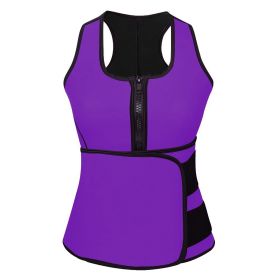 Waist Trainer For Women Body Shaper Waist Slimmer Clincher Trimmer for Weight Loss (Option: WaistTrainerPurpleM)