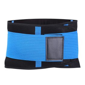 Unisex Back Support Belt Lumbar Lower Waist Brace Wrap Band Double Adjustable Pain Relief Sports Strip Trimmer for Back Pain, Herniated Disc, Sciatica (Option: ToolShapingWaistBlue)