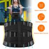 Back Support Brace Breathable Mesh Lumbar Support Beltdjustable Lower Back Brace with Stays and Springs for Pain Relief for Men Women