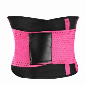 U-Shaped Slimming Waist Belt Body Abdominal Shapewear Sport Tummy Cincher Bands Office Ladies Postpartum Mothers (Option: WaistShaperSRoseRed)