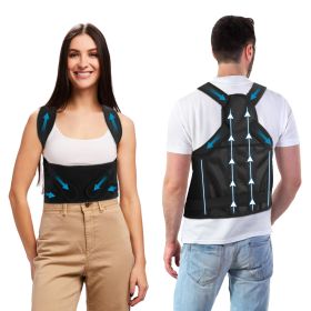 Posture Corrector for Women Men Adjustable Back Brace Posture Trainer Improve Hunchback Slouching Kyphosis Correction Invisible Under Clothes Upper Ba (Option: PostureCorrectorL)