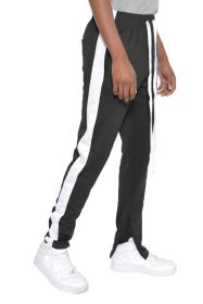 SINGLE STRIPE TRACK PANTS (Color: BLACK WHITE, size: S)