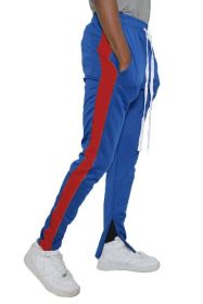 SINGLE STRIPE TRACK PANTS (Color: ROYAL RED, size: S)
