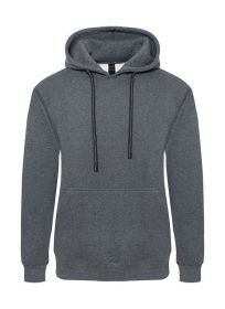 Heavyweight Fleece Pullover Hoodie (Color: Charcoal, size: 2XL)