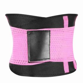 U-Shaped Slimming Waist Belt Body Abdominal Shapewear Sport Tummy Cincher Bands Office Ladies Postpartum Mothers (Option: WaistShaperMPink)
