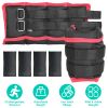 Ankle Weights Set 2.2/4.4LBS Pair Wrist Arm Ankle Weight with Iron Sandbags Fillings Length Adjustable Strap For Workout Physical Therapy Strength Tra